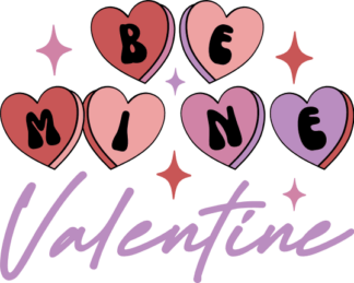Be mine valentine, tshirt design for her - free svg file for members