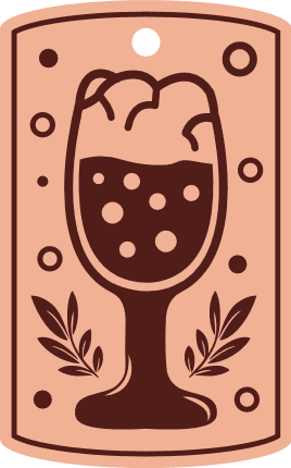 Beer glass gift tag - free svg file for members
