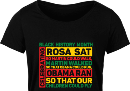 Celebrating Black history month free svg file for members, Rosa sat, so martin could walk, svg for tshirt