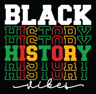 Black history vibes free svg file for members, echo stacked text, tshirt design