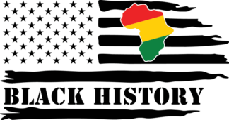 Black history, USA tattered flag free svg file for members, black history month