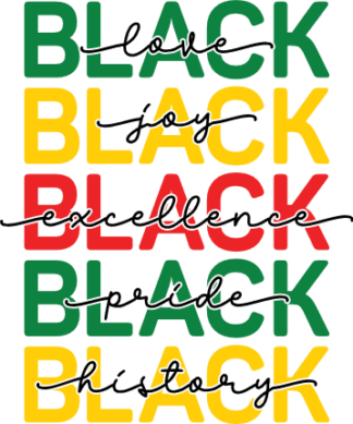 Black love, joy, excellence, pride, history free svg file for members, black history month svg for sweatshirt