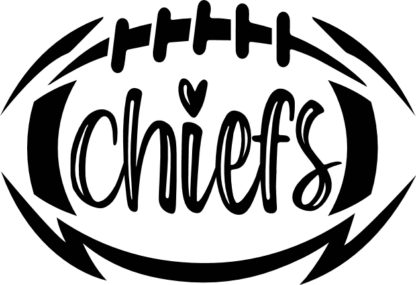 Chiefs sign free svg file for members, American football ball outline, svg for tshirt