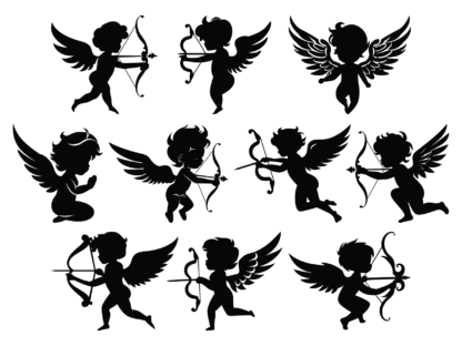 Cupid angel with bow, svg bundle free svg file for members, valentines day svg decoration