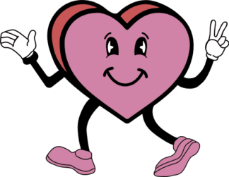 Cute heart emoji free svg file for members, valentine's day clipart image