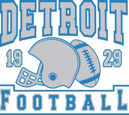 Detroit football free svg file for members, American football team mascot svg for t-shirt