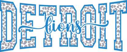 Detroit lions, leopard design free svg file for members, American football team sweatshirt design