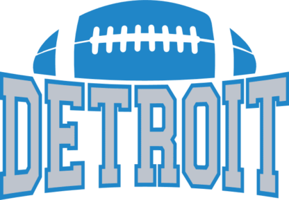Detroit sign and half ball free svg file for members, American football lions team svg for tshirt