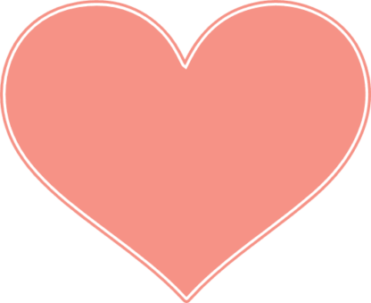 Filled heart and outline free svg file for members, valentine's day decor