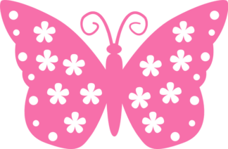 Floral butterfly free svg file for members, decorative clipart image