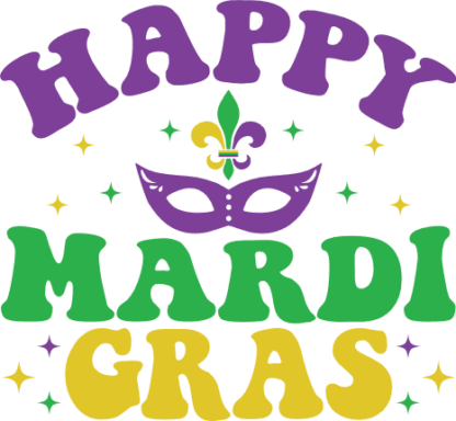 Happy mardi gras, tshirt design - free svg file for members
