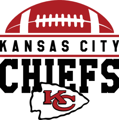 Kansas city chiefs free svg file for members, half American football ball, tshirt design