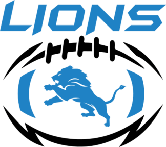 Lions sign, American football ball and lion free svg file for members, American football team svg for sweatshirt