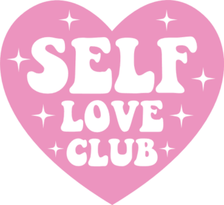 Self love club, heart, valentine's day tshirt design - free svg file for members