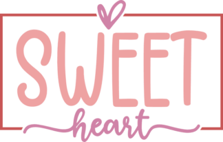 Sweet heart, framed, valentine's day sweatshirt design - free svg file for members
