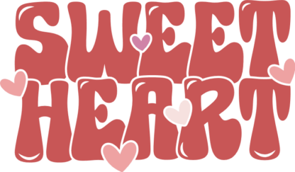 Sweet heart, valentine's day gift for her, baby onesie design - free svg file for members