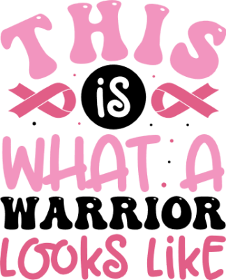 This is what a warrior looks like, cancer awareness tshirt design - free svg file for members