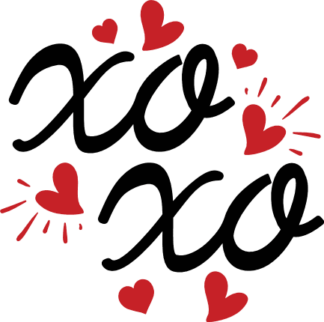 XOXO sign free svg file for members, valentine's day sweatshirt design