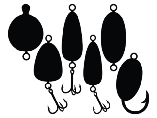 Fishing baits, svg bundle free svg file for members, fishing hooks silhouette