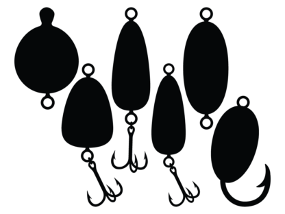 Fishing baits, svg bundle free svg file for members, fishing hooks silhouette