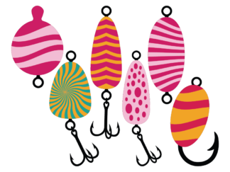 Fishing baits free svg file for members, fishing vector clipart images, svg bundle