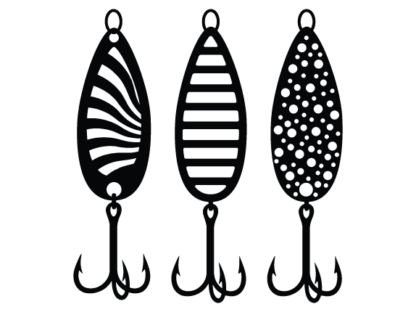 Fishing baits clipart image free svg file for members, fishing svg bundle