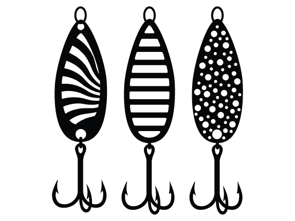 Fishing baits clipart image free svg file for members, fishing svg