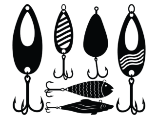 Fishing baits free svg file for members, fishing clipart images, svg bundle