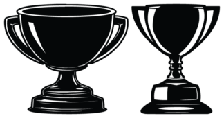 Trophy, cup free svg file for members, Sports silhouette