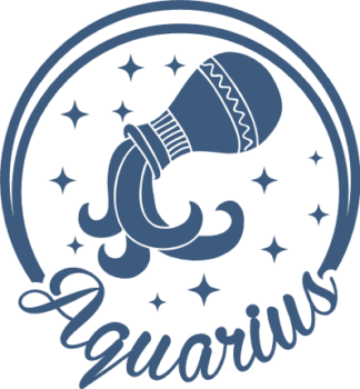 Aquarius sign, water pouring from pitcher free svg file for members, zodiac sign tshirt design
