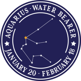 Aquarius stars constellation, water bearer - free svg file for members, birthday sweatshirt design