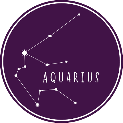 Aquarius sign, stars constellation in a circle free svg file for members, birthday svg for tshirt