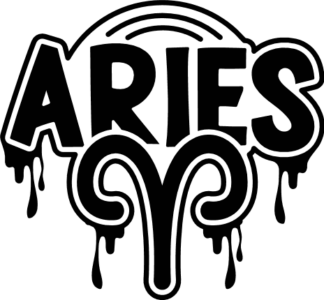 Dripping design, Aries sign free svg file for members, birthday tshirt design