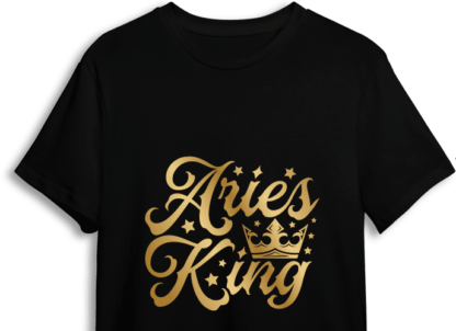 Aries king free svg file for members, golden png for sublimation, zodiac birthday svg for tshirt