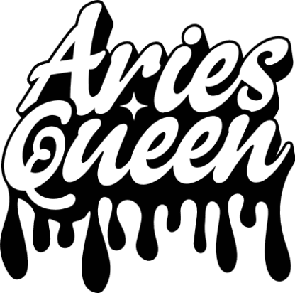 Aries queen, dripping letters free svg file for members, zodiac svg for hoodie