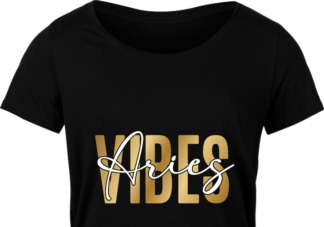 Aries vibes free svg file for members, golden png for sublimation, zodiac svg for tshirt