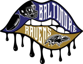 Baltimore ravens, dripping biting lips free svg file for members, American football design for shirt
