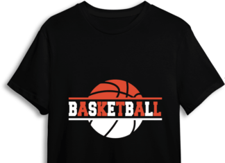 Basketball sign in the middle of a split ball free svg file for members, svg for tshirt