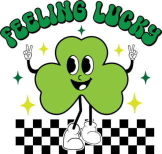 Feeling lucky shamrock emoji free svg file for members, St Patrick day svg for tshirt