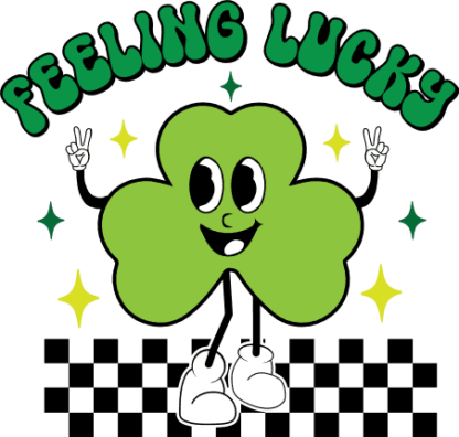 Feeling lucky shamrock emoji free svg file for members, St Patrick day svg for tshirt