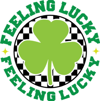 Feeling lucky clover leaf free svg file for members, St Patrick's day sweatshirt design