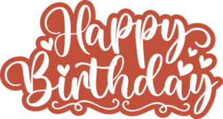 Happy birthday free svg file for members, decal, birthday decoration