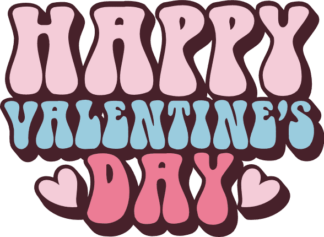 Happy valentine's day free svg file for members