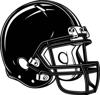 Helmet Silhouette free svg file for members, American football helmet