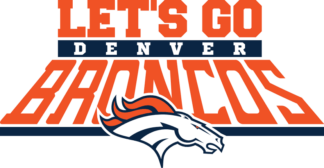 Let's go Denver broncos free svg file for members, American Football team fan tshirt design