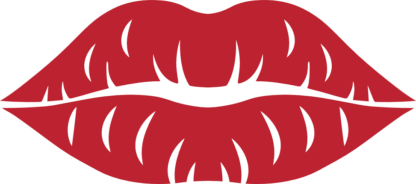 Red Lips free svg file for members, valentine's day vector image