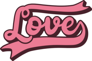 Love sign free svg file for members, valentine's day decor