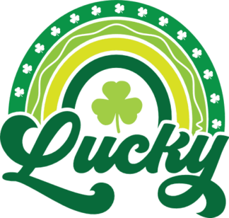 Lucky sign, rainbow free svg file for members, St Patrick's day tshirt design