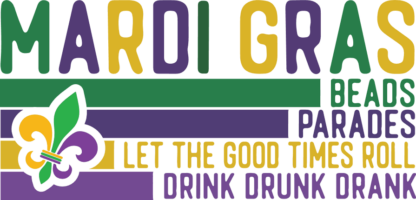 Mardi gras beads parades free svg file for members, Let the good times roll, tshirt design