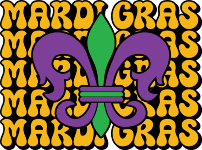 Mardi gras, echo text, fleur de lis free svg file for members, Fat Tuesday sweatshirt design